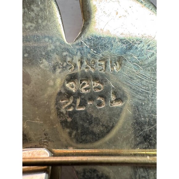 Estate Sterling Silver 925 Butterfly Brooch Pin TC-75 Mexico Vintage Jewelry 21. - Picture 5 of 8